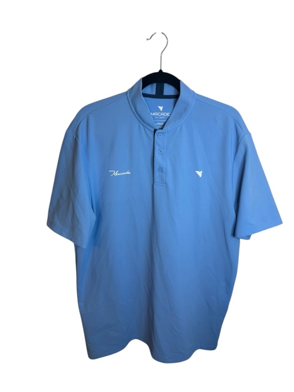 Macade Golf Baby Blue Heath Bomber Shirt